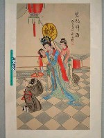 藏品(彩色貴妃醉酒圖)的圖片